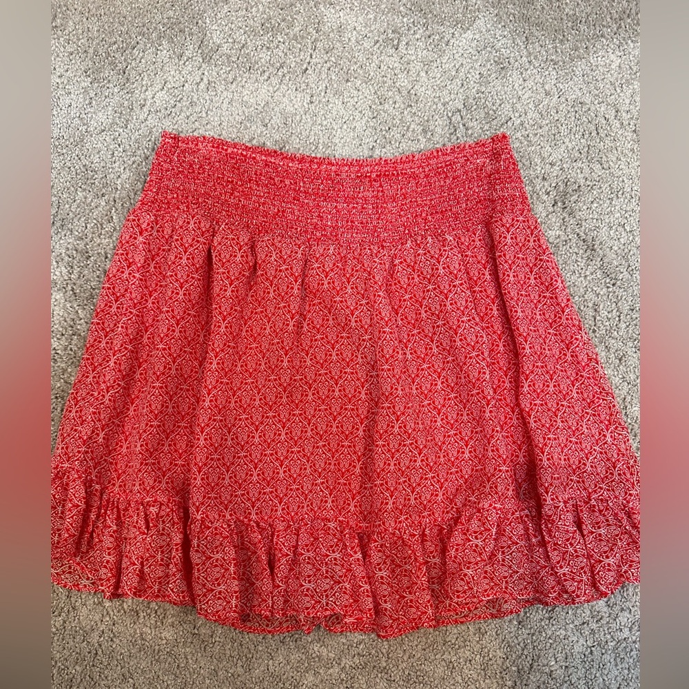Intermix Elastic Waist With Ruffle Hem Skirt. Size S.